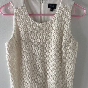 Women's Mexx Ivory Floral overlay tank size S